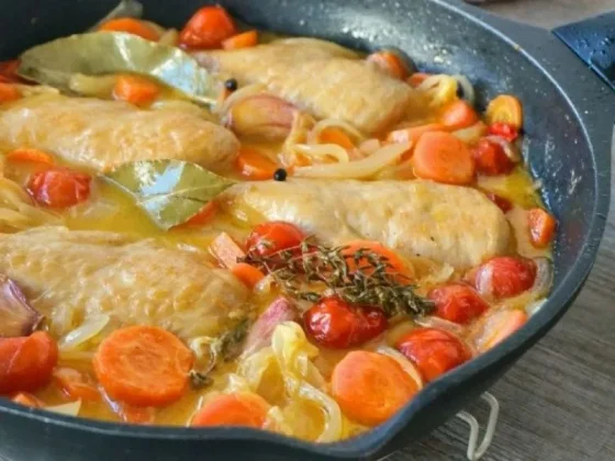 Pechugas de pollo en escabeche, una receta muy práctica