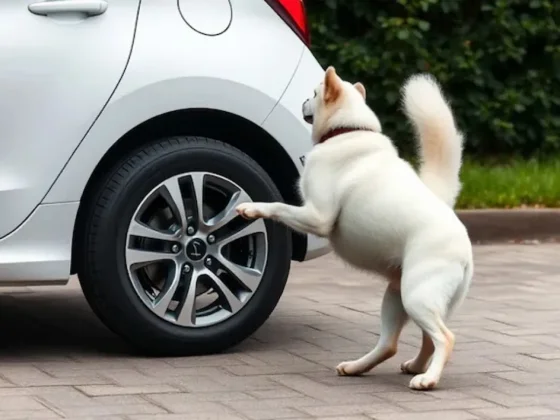 La razón por la que los perros orinan en la llanta de los autos y cómo evitarlo