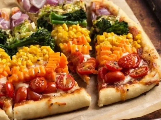 Pizza Arco Iris, una tendencia saludable