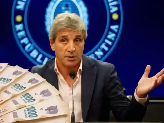 Luis Caputo reveló el monto del bono para jubilados: ¿hay aumento?
