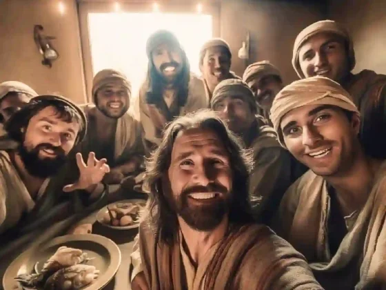 Imagen de la última cena realizada por IA