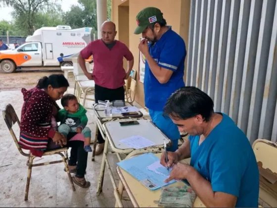 Durante la inundación en Santa Victoria Este se atendió la salud de 804 personas