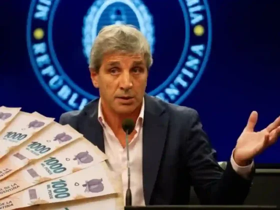 ¿Qué pasa con el bono de jubilados? La respuesta de Luis Caputo al pago adicional