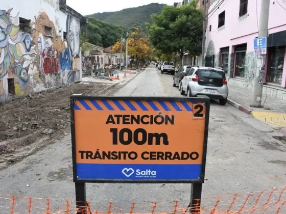 Ejecutan tareas de hormigonado en el Pasaje Zorrilla