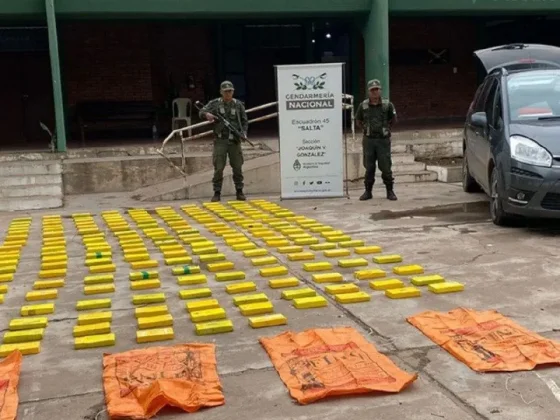 Interceptan cargamento de casi 200 kilos de cocaína en Joaquín V. González