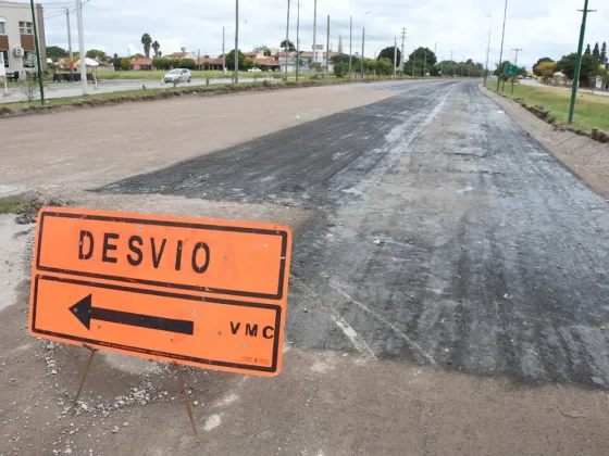 Plan Vial Zona Sur: comenzó la colocación del nuevo pavimento