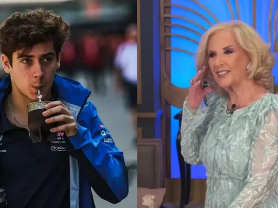 Franco Colapinto le hizo un curioso pedido a Mirtha Legrand
