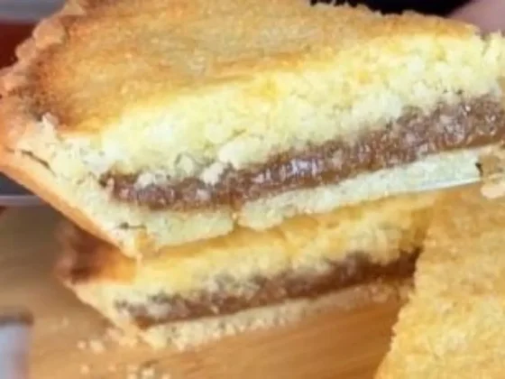 Tarta de dulce de leche y coco, más fácil y sin manteca