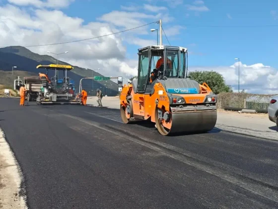 Ejecutan obras de repavimentación sobre la Av. Delgadillo