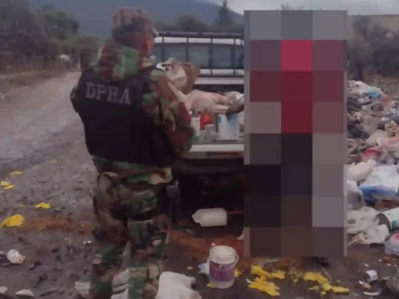 Salteño fue infraccionado por arrojar residuos en la vía pública