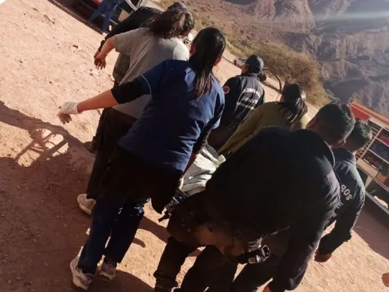 Un turista brasileño sufrió una caída de gran altura en la Quebrada de las Conchas