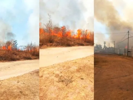 TERRIBLE incendio se produjo cerca de la cancha Cachorros