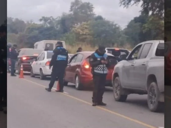 La Policía Vial labró infracciones a conductores durante un operativo en Orán