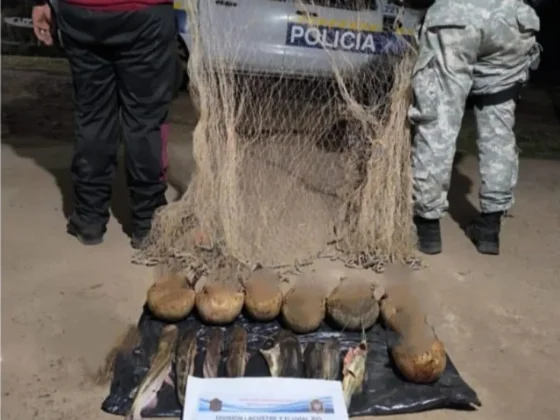 Pescaban con red y llevaban quirquinchos: los frenaron en Pichanal