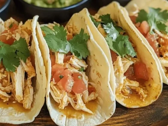 Para cenas rápidas, tacos de pollo y queso, en 3 pasos