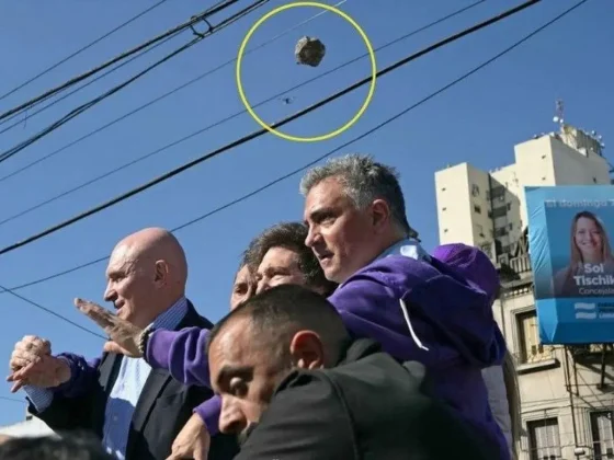 Milei sufrió un ataque con piedras en Lomas de Zamora y apuntó directo al kirchnerismo