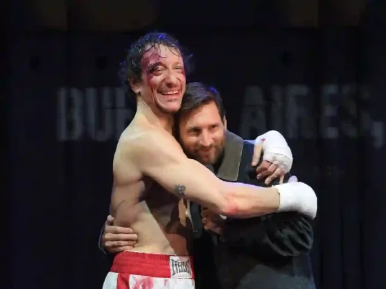 Lionel Messi fue a ver Rocky, la obra de Nico Vázquez