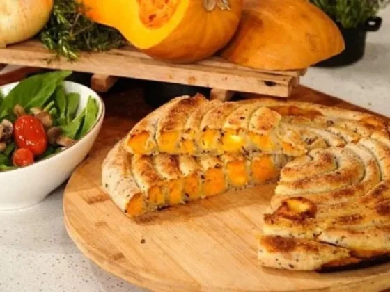 Para sorprender: Tarta espiral de calabaza y ricotta