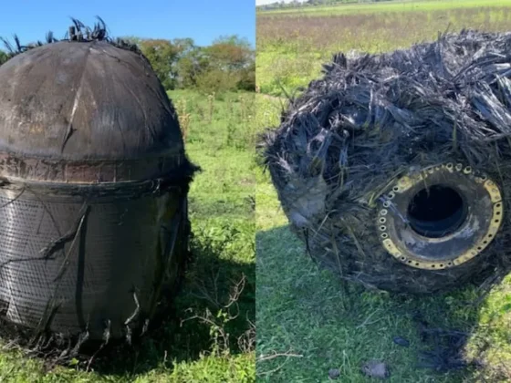 Trasladan a Buenos Aires el objeto espacial que cayó en Chaco para determinar su origen
