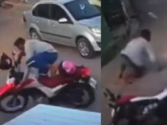 ORÁN: Chorro frustró el robo de una moto tras provocar un accidente de tránsito