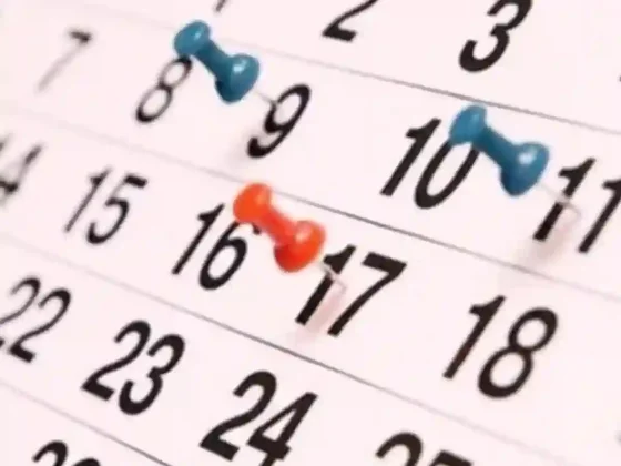 Calendario de feriados 2026: cuáles son los fines de semana largos confirmados