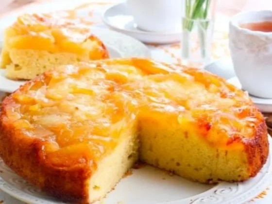 Torta invertida de manzana: clásica, húmeda y deliciosa