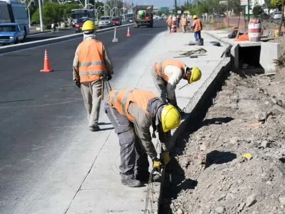 Las obras sobre la avenida Ex Combatientes de Malvinas entran en su etapa final