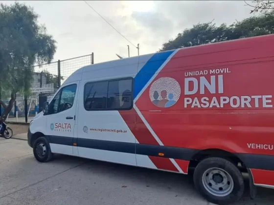 El móvil del Registro Civil realizará operativos de identificación en barrios de Orán y en Capital