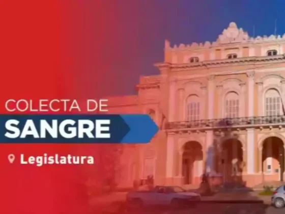 Mañana habrá colecta de sangre del grupo O factor RH positivo en la Legislatura