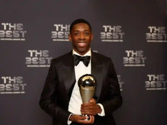 Dembélé ganó el The Best y coronó un año histórico con el PSG