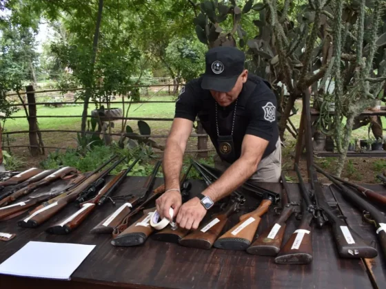 Impactante hallazgo en Chicoana: la Policía secuestró granadas, explosivos y más de 55 armas de fuego en una finca