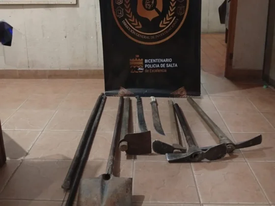 Robo de rieles en Mosconi: demoraron a dos hombres durante un operativo sobre la ruta 34