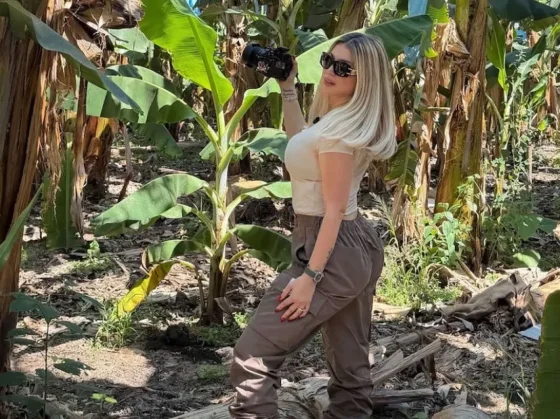 Temporal arrasa con un bananal en Colonia Santa Rosa