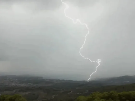 Alerta amarilla por tormentas para gran parte del territorio provincial