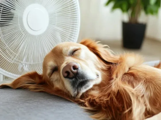 Poner un ventilador cerca de la cama del perro: cuándo ayuda y cuándo puede ser peligroso