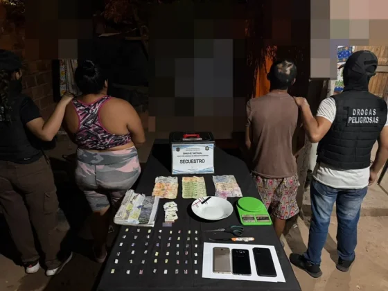 Dos personas fueron detenidas por venta de droga tras un allanamiento en barrio Nueva Esperanza