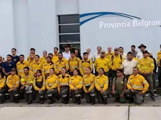 Brigadistas de Salta parten a combatir incendios en Chubut