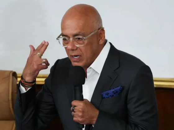 El presidente del Parlamento chavista, Jorge Rodriguez