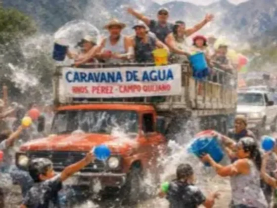 Caravana de Agua en Campo Quijano: una familia apuesta a revivir el carnaval tradicional del pueblo