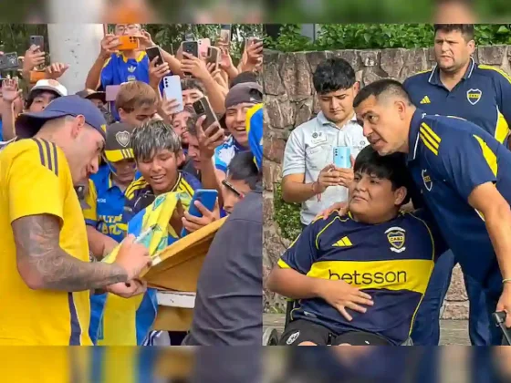Boca llegó a Salta y fue recibido por una multitud de hinchas