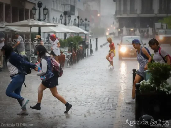 Alerta meteorológica en Salta: tormentas, granizo y fuertes ráfagas de viento