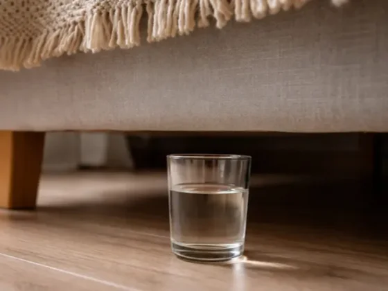 Dejar un vaso con vinagre debajo de la cama: qué significa y por qué algunos lo hacen