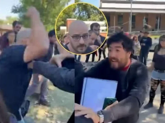 Denuncian ataque de un profesor a jóvenes en plena actividad política