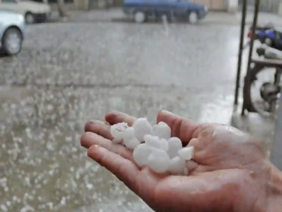 Alerta por tormentas fuertes y posible granizo