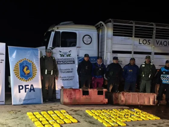 Secuestran más de 70 kilos de cocaína en El Tala y detienen a tres hombres en un operativo interfuerzas