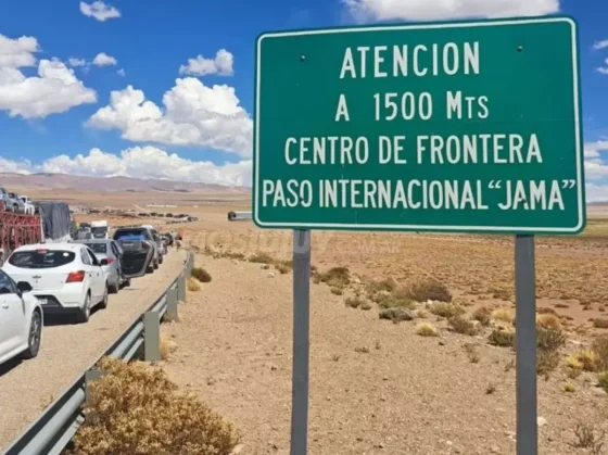 Paso de Jama con demoras y controles por el mal tiempo en la frontera