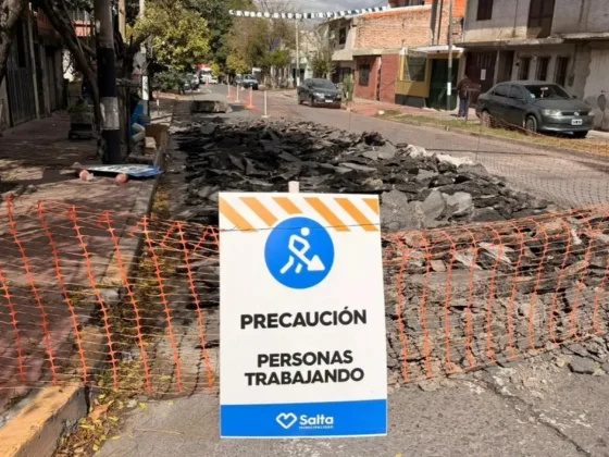 Comenzó la renovación de la calzada en la calle Junín al 1.400