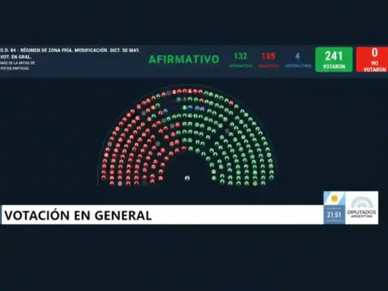 Diputados: el oficialismo logró aprobar la ley que reduce el régimen de zona fría que afecta a Salta