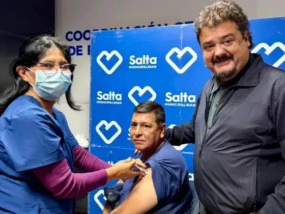 Más de 600 dosis aplicadas en un operativo de vacunación en la Municipalidad de Salta