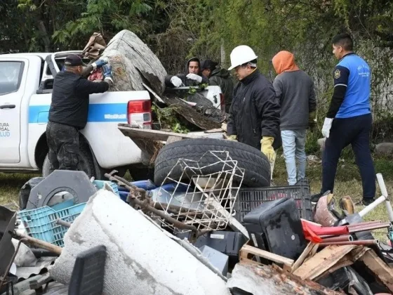 Con buena respuesta vecinal se realizó el operativo de descacharrado en J.M. de Rosas
